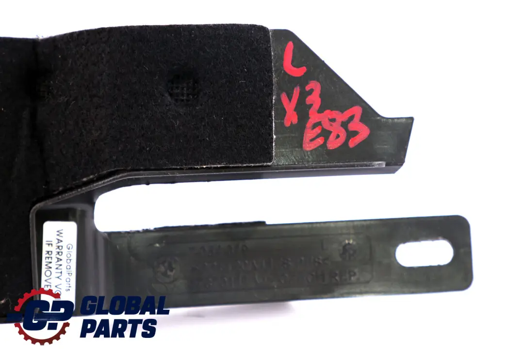 BMW X3 Series E83 Rear Vent Louvre Panel Left Sound Insulation Trim N/S - SKU 7054319 - Part number 51477054319