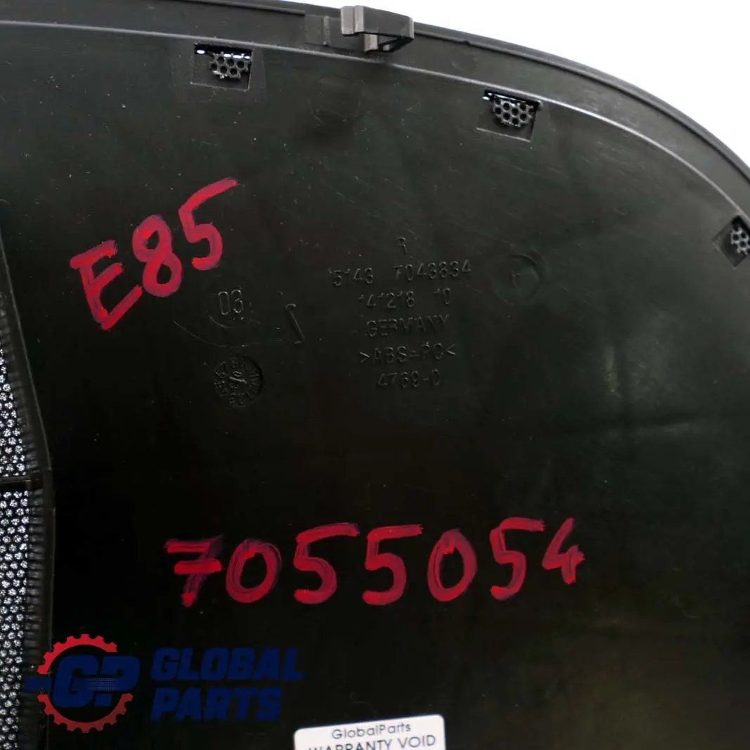 BMW Z4 E85 Roadster Cabrio Einsatz Rechts Seitenverkleidung Hinten 7043834 - SKU 7055054 - Teilenummer 7055054