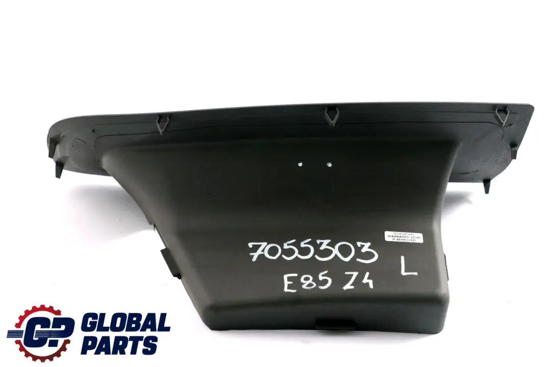 BMW Z4 E85 Couvercle d'insert de panneau arrière gauche gris 7016669 - SKU 7055303 - Numéro de pièce 7055303