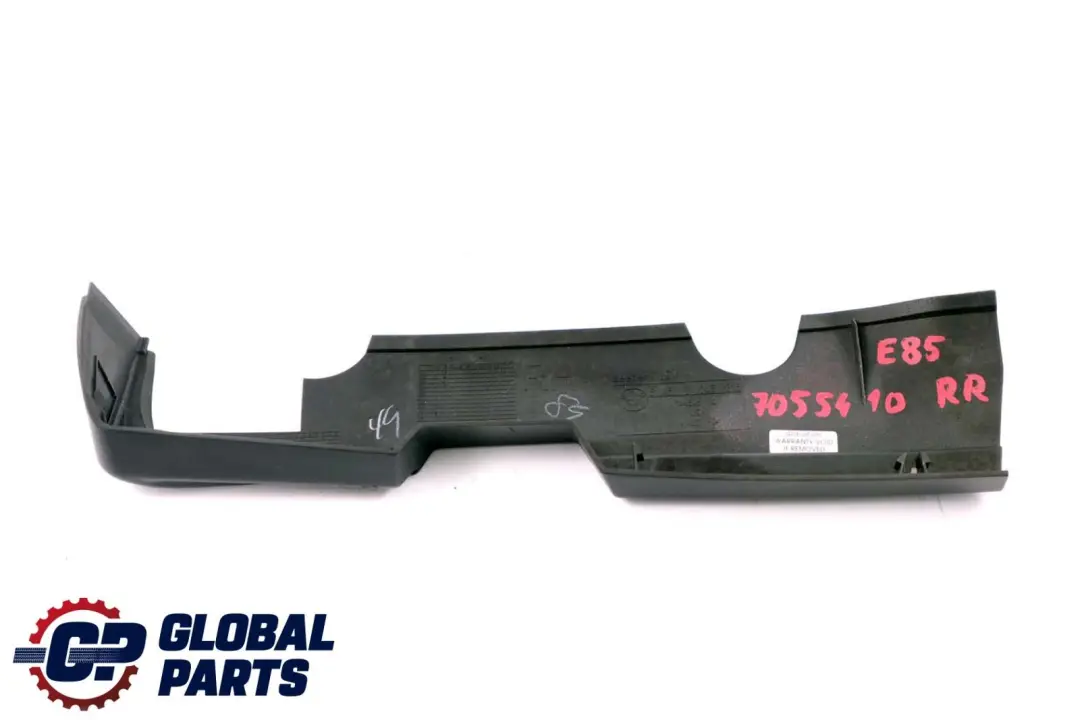 Recubrimiento Parte Superior Trasera Derecha O/S Panel Negro para BMW Z4 E85 con número de pieza 7055410 BMW Z4 E85 Recubrimiento Parte Superior Trasera Derecha O/S Panel Negro - SKU 7055410 - Número de pieza 7055410