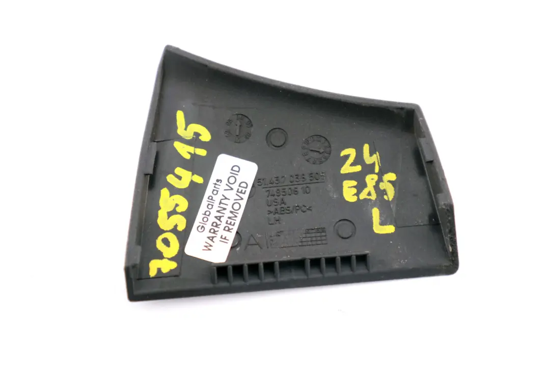 BMW Z4 E85 Roadster Cabriolet Couverture Gurtaustritt A Gauche Noir 7130179 - SKU 7055415 - Numéro de pièce 7036505