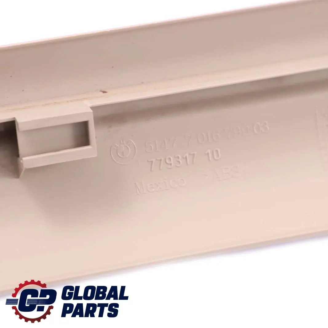 BMW Serie Z4 E85 E86 Tapa Entrada Interior Izquierda Beige 7016799 - SKU 7055555-1 - Número de pieza 7055555