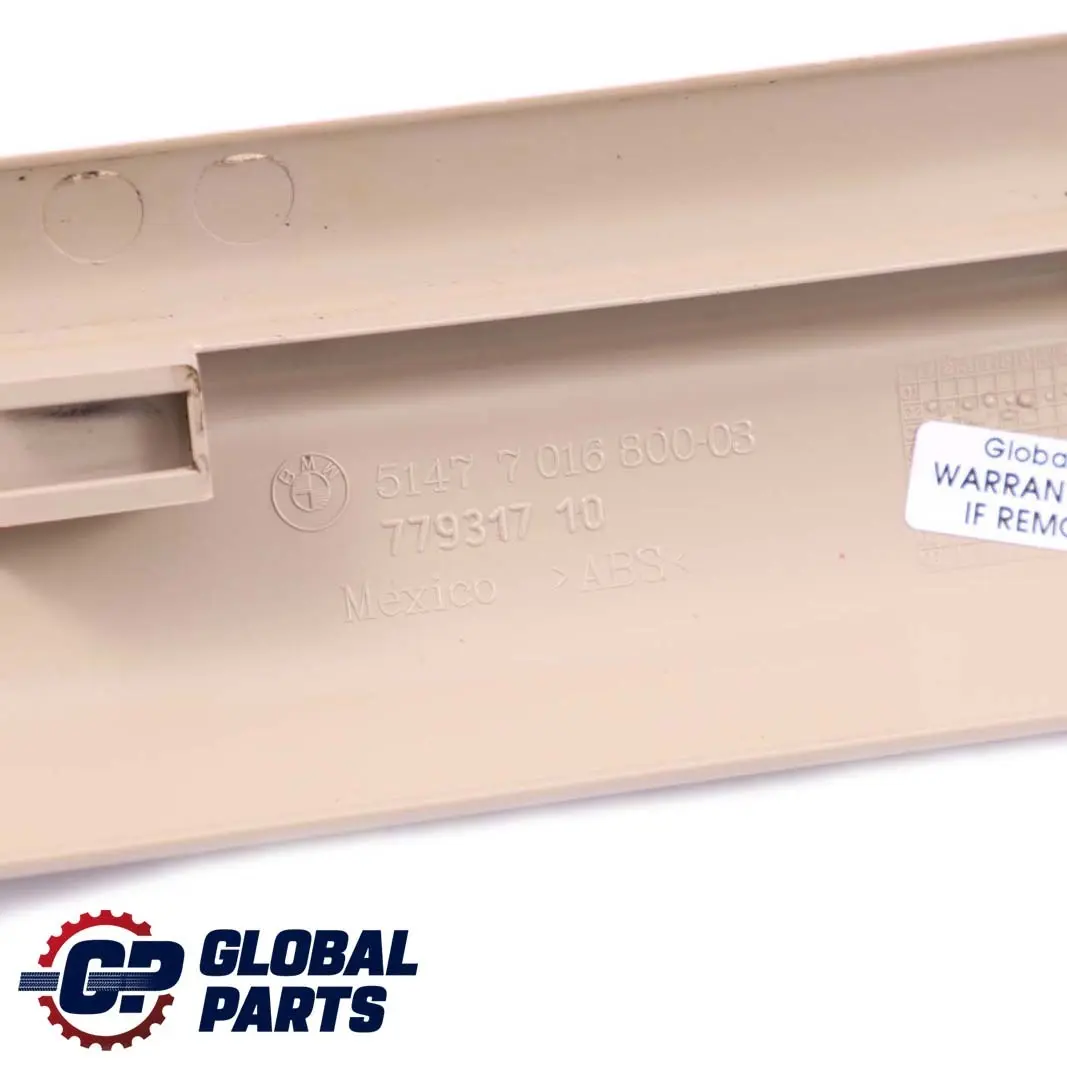 BMW Z4 Series E85 E86 Cover Strip Entrance Interior Right Beige O/S 7016800 - SKU 7055556 - Part number 7055556