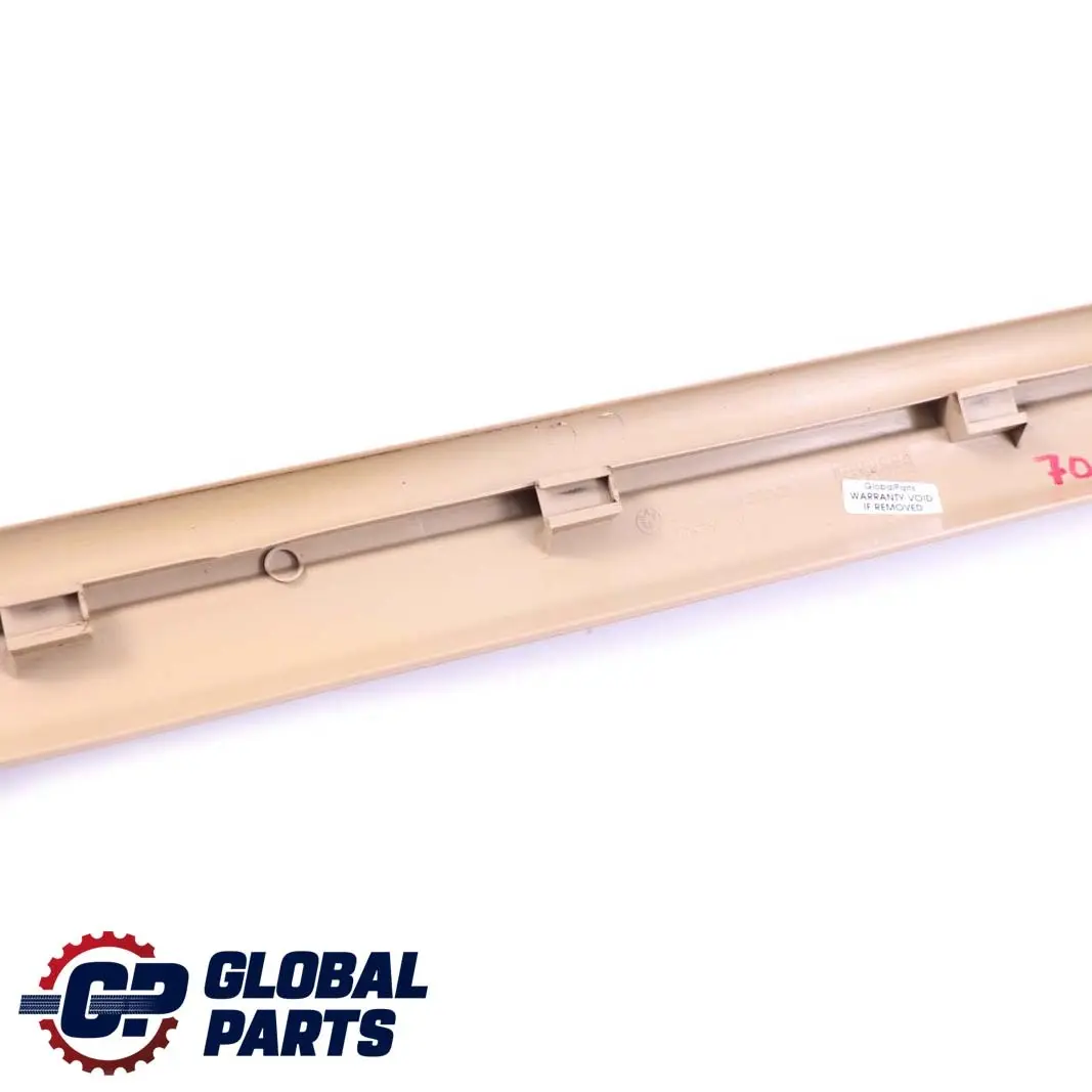 Strip Entrance Interior Right Beige O/S 7016800 to BMW Z4 Series E85 E86 Cover with Part number 7055556 BMW Z4 Series E85 E86 Cover Strip Entrance Interior Right Beige O/S 7016800 - SKU 7055556 - Part number 7055556