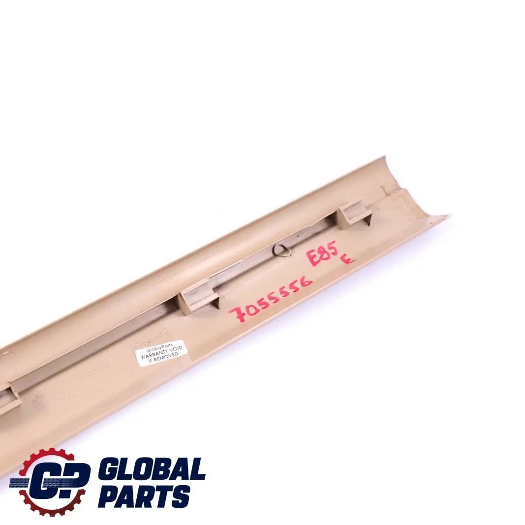 BMW Z4 E85 E86 Bande de Couverture Entree Interieur Droite Beige 7016800 - SKU 7055556 - Numéro de pièce 7055556