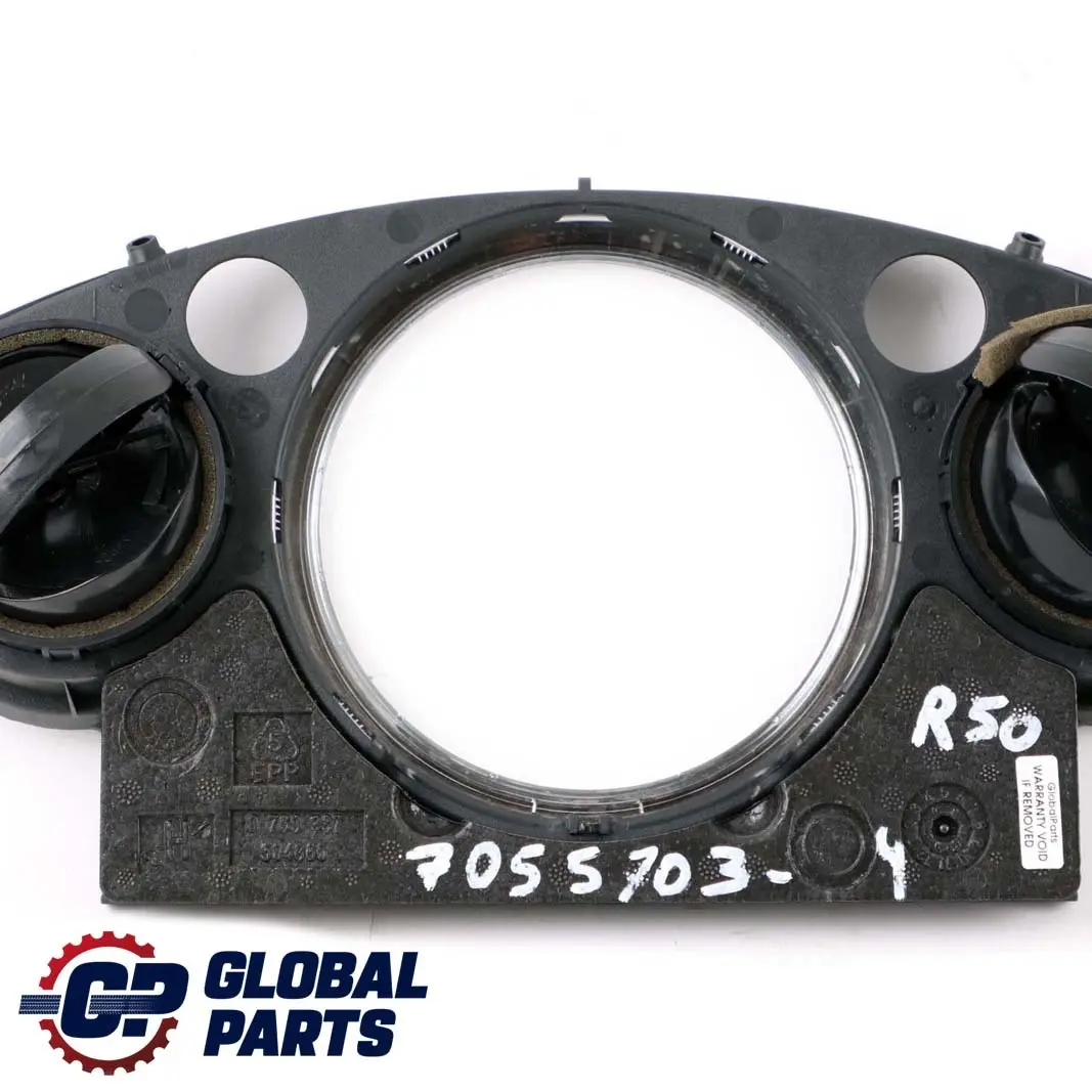 Ramka Osłona Zegarów Chrome 0769337 do Mini R50 R53 o numerze 7055703 Mini R50 R53 Ramka Osłona Zegarów Chrome 0769337 - SKU 7055703-4 - Numer Części 7055703