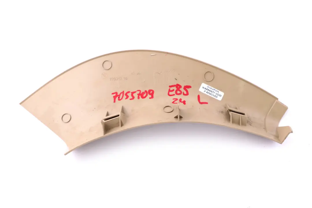 Copertura Sinistra Beige 7027143 per BMW Z4 E85 E86 con numero di parte 7055709 BMW Z4 E85 E86 Copertura Sinistra Beige 7027143 - SKU 7055709 - Numero di parte 7055709