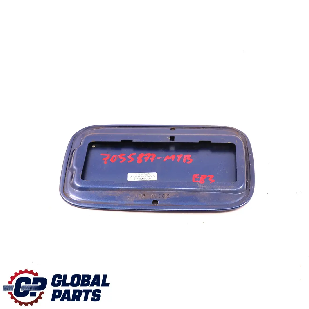 Sportello Riempimento Carburante Montegoblau Montego Blue per BMW X3 E83 LCI con numero di parte 7055877 BMW X3 E83 LCI Sportello Riempimento Carburante Montegoblau Montego Blue - SKU 7055877-MTB - Numero di parte 7055877