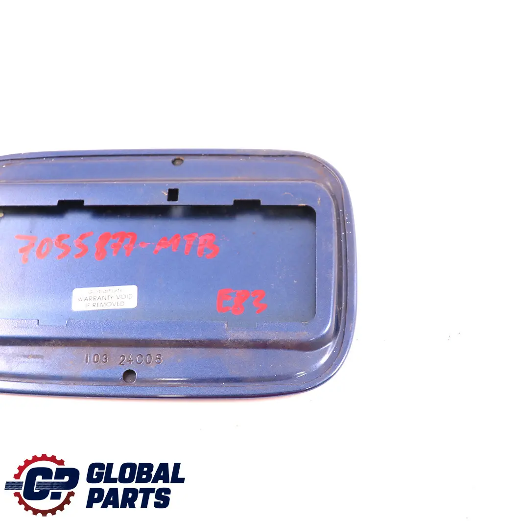 BMW X3 E83 LCI Fuel Filler Fill-in Flap Cover Montegoblau Montego Blue - SKU 7055877-MTB - Part number 7055877