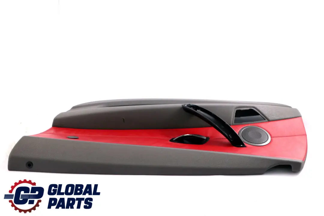 BMW Z4 E85 E86 Anteriore Destro Porta Scheda Pelle Grigio Rosso Trim Panel - SKU 7055948 - Numero di parte 7055948