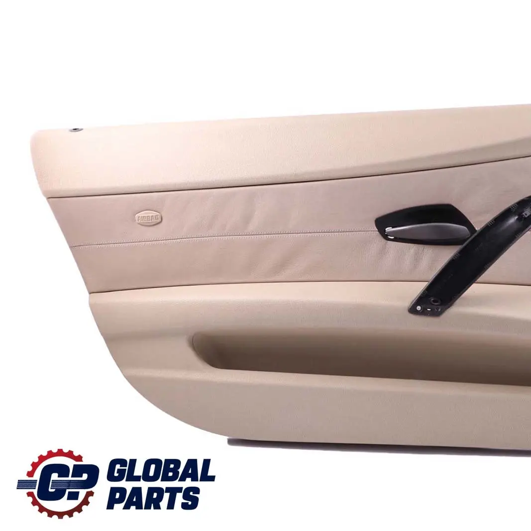 Front Left N/S Door Card Leather Beige Trim Panel to BMW Z4 Series E85 E86 with Part number 7055949 BMW Z4 Series E85 E86 Front Left N/S Door Card Leather Beige Trim Panel - SKU 7055949 - Part number 7055949