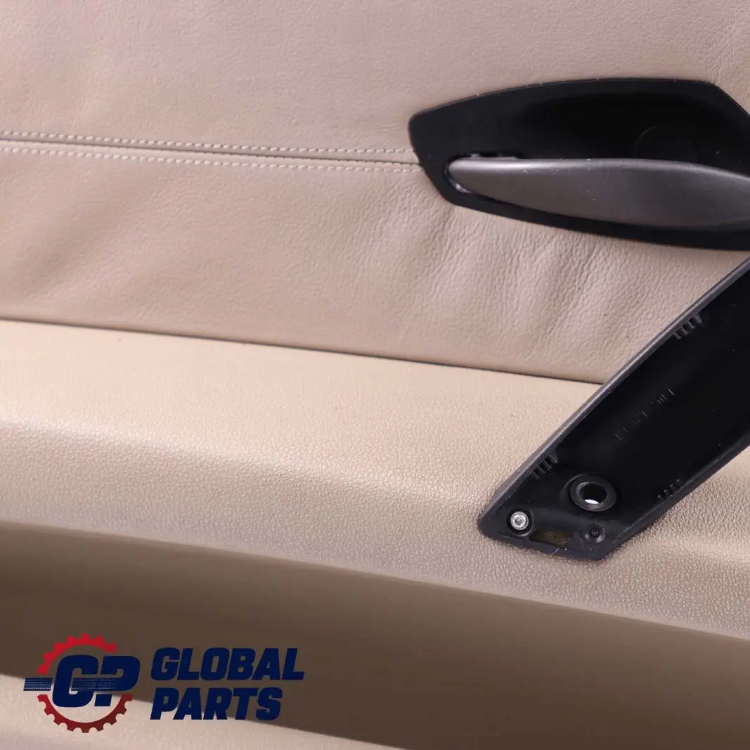 Front Left N/S Door Card Leather Beige Trim Panel to BMW Z4 Series E85 E86 with Part number 7055949 BMW Z4 Series E85 E86 Front Left N/S Door Card Leather Beige Trim Panel - SKU 7055949 - Part number 7055949