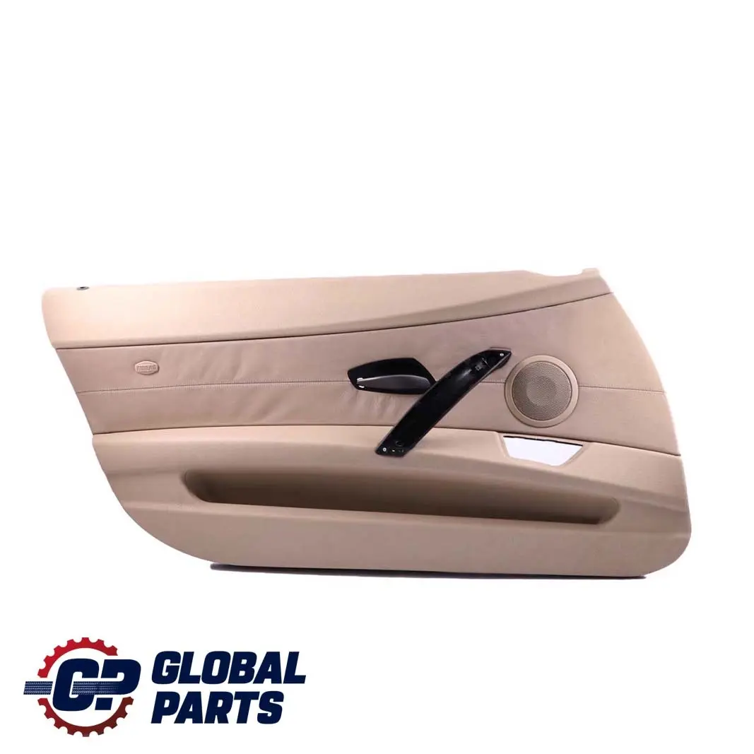 Front Left N/S Door Card Leather Beige Trim Panel to BMW Z4 Series E85 E86 with Part number 7055949 BMW Z4 Series E85 E86 Front Left N/S Door Card Leather Beige Trim Panel - SKU 7055949 - Part number 7055949