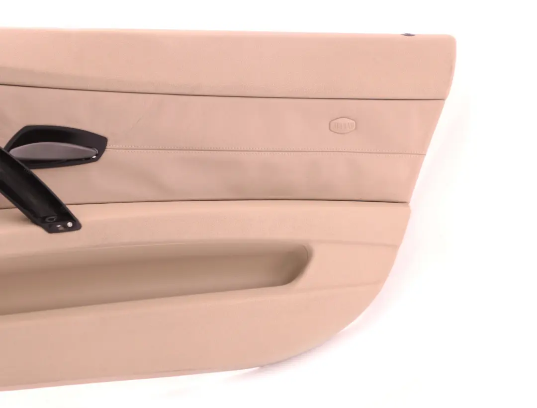 Front Right O/S Door Card Lining Leather Beige Trim Panel to BMW Z4 Series E85 E86 with Part number 7055950 BMW Z4 Series E85 E86 Front Right O/S Door Card Lining Leather Beige Trim Panel - SKU 7055950 - Part number 7055950