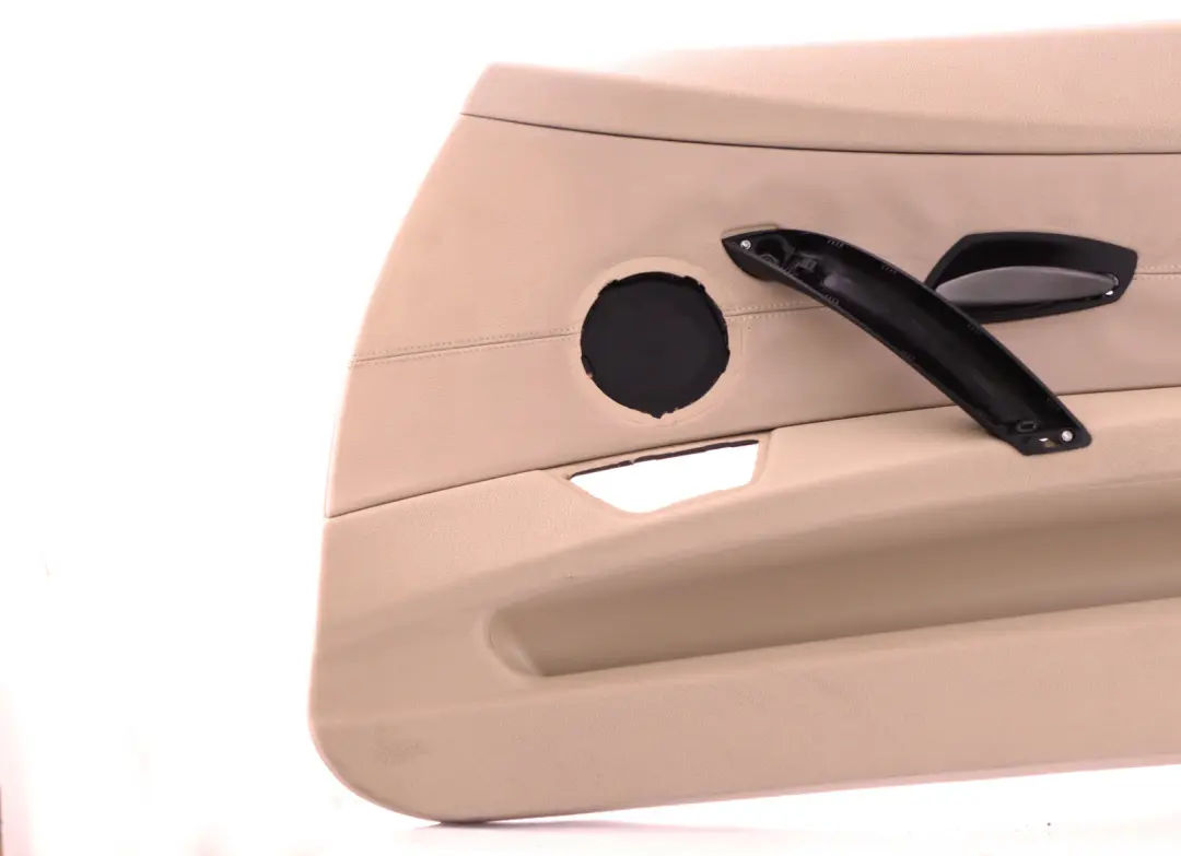 Front Right O/S Door Card Lining Leather Beige Trim Panel to BMW Z4 Series E85 E86 with Part number 7055950 BMW Z4 Series E85 E86 Front Right O/S Door Card Lining Leather Beige Trim Panel - SKU 7055950 - Part number 7055950
