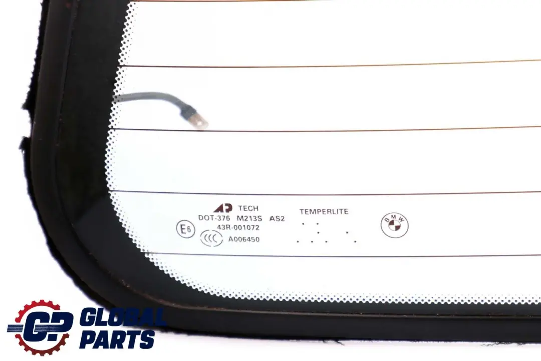 Folding Top Rear Window Glass Green AS2 to BMW Z4 E85 Roadster with Part number 7056277 BMW Z4 E85 Roadster Folding Top Rear Window Glass Green AS2 - SKU 7056277-1 - Part number 7056277