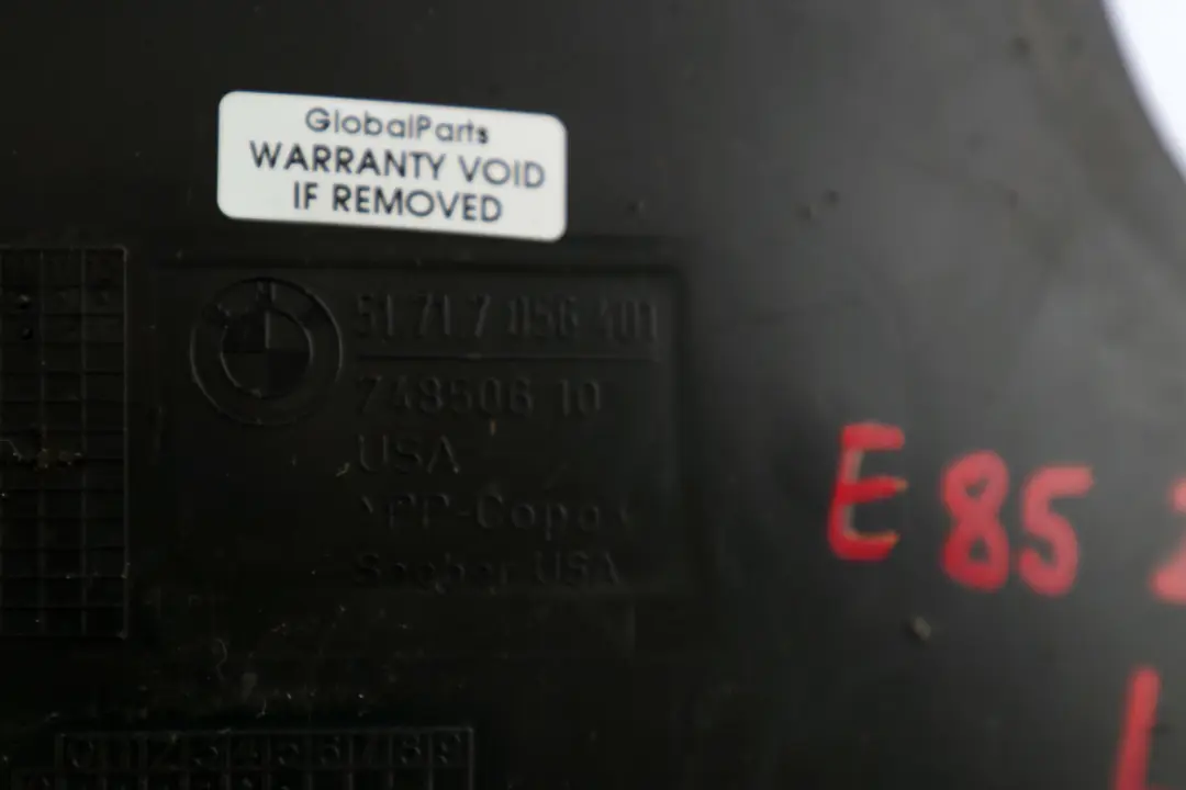 BMW Z4 E85 E86 Osłona Nadkola Przednia Lewa Lewy Przód - SKU 7056401 - Numer Części 7056401