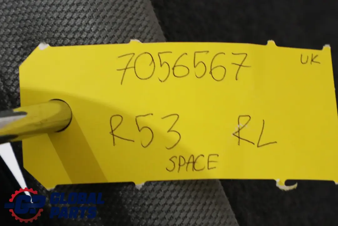 R53, siege arriere gauche, dossier en tissu, espace libre pour Mini Cooper S à propos du numéro de pièce 7056567 Mini Cooper S R53, siege arriere gauche, dossier en tissu, espace libre - SKU 7056567 - Numéro de pièce 7056567