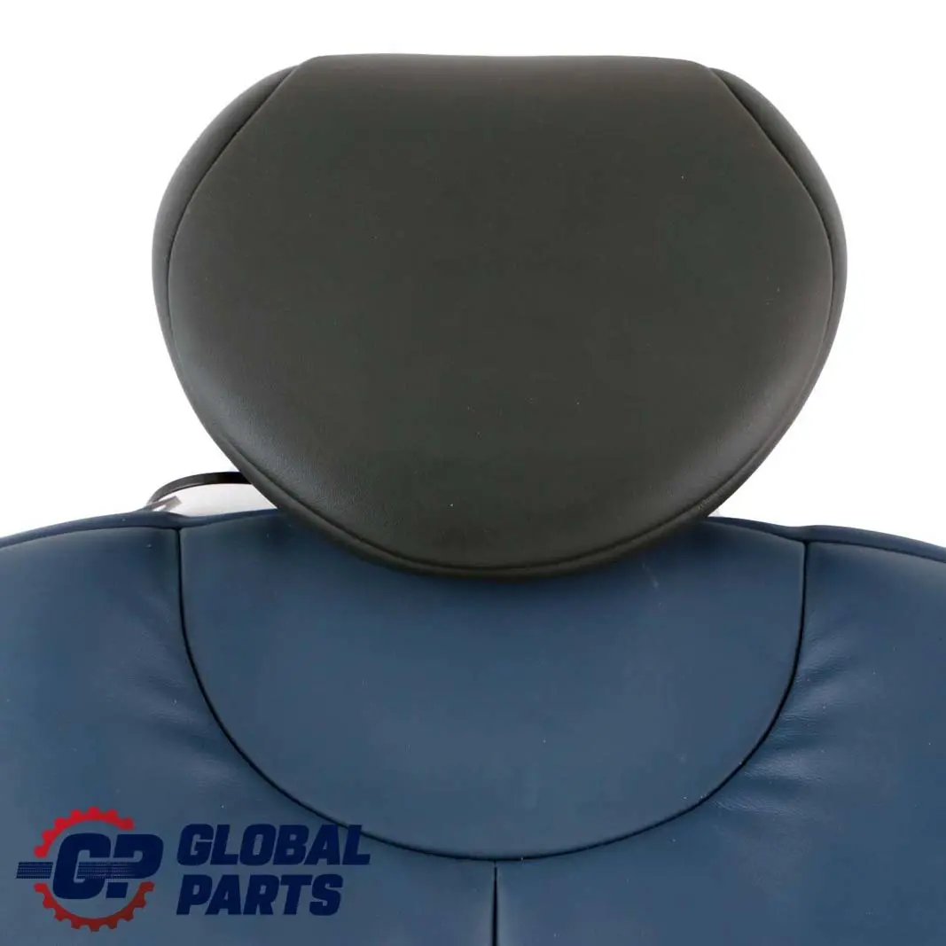 Left N/S Backrest Leather Gravity Lapis Blue to BMW Mini R53 Cooper S Rear Seat with Part number 7056573 BMW Mini R53 Cooper S Rear Seat Left N/S Backrest Leather Gravity Lapis Blue - SKU 7056573 - Part number 7056573