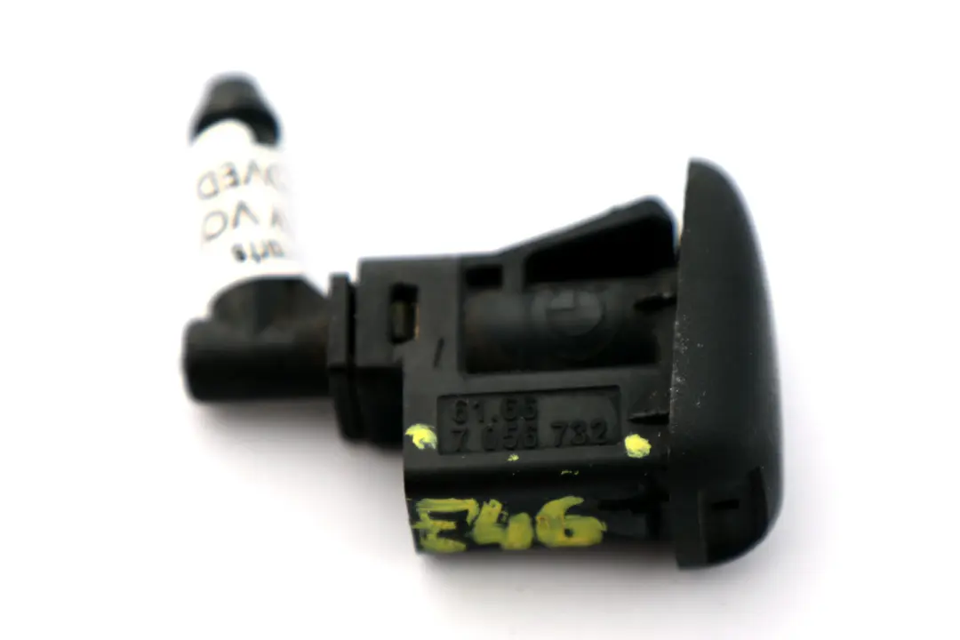 Windshield Washer Nozzle Front Window Black to BMW 3 Series E46 with Part number 7056732 BMW 3 Series E46 Windshield Washer Nozzle Front Window Black - SKU 7056732 - Part number 7056732