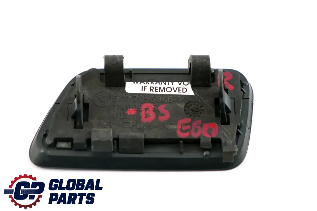 BMW E60 E61 Frontstoßstange Scheinwerferklappenabdeckung Rechts Schwarz Sapphire - SKU 7056946-BS - Teilenummer 7056946