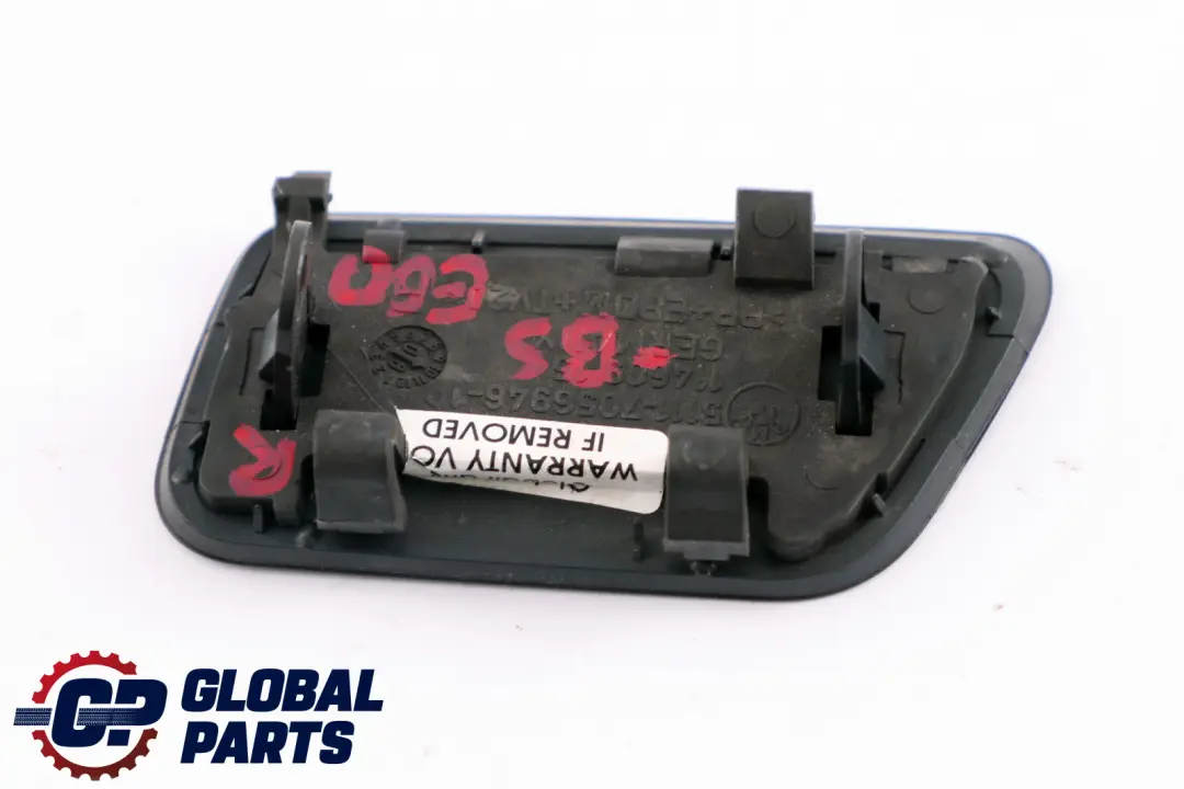 BMW E60 E61 Pare-Chocs Avant Cache-Parapluie Droit Noir Saphir - SKU 7056946-BS - Numéro de pièce 7056946