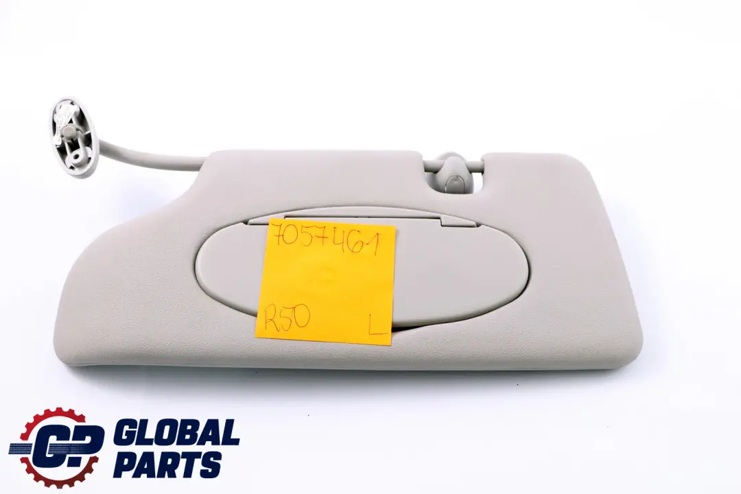 Sonnenblende mit Spiegel links HORIZON GREY für BMW Mini Cooper R50 R53 mit Teilenummer 7057461 BMW Mini Cooper R50 R53 Sonnenblende mit Spiegel links HORIZON GREY - SKU 7057461 - Teilenummer 7057461