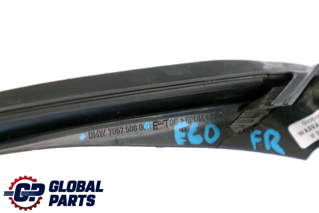 BMW 5 Series E60 E60M E61 E61N Seal Door Seam Seal Roof Front Right O/S - SKU 7057508 - Part number 7057508