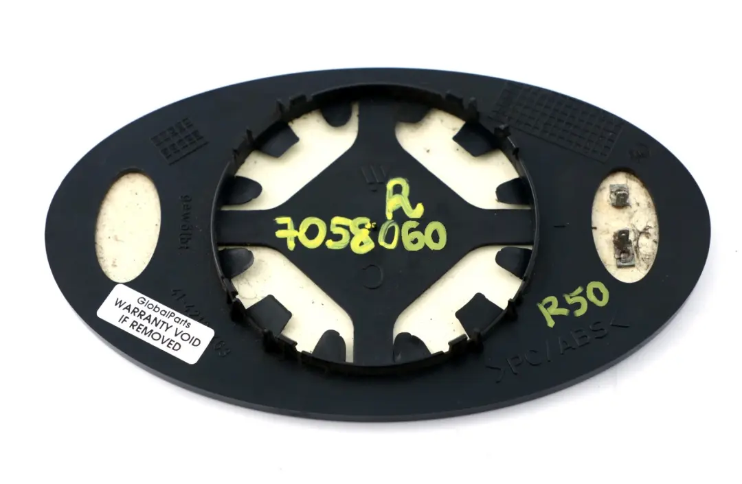  Mirror Glass Mini R50 R52 R53 Cooper One Wing Outside Left Right N/O/S - SKU 7058057 - Part number 7058060
