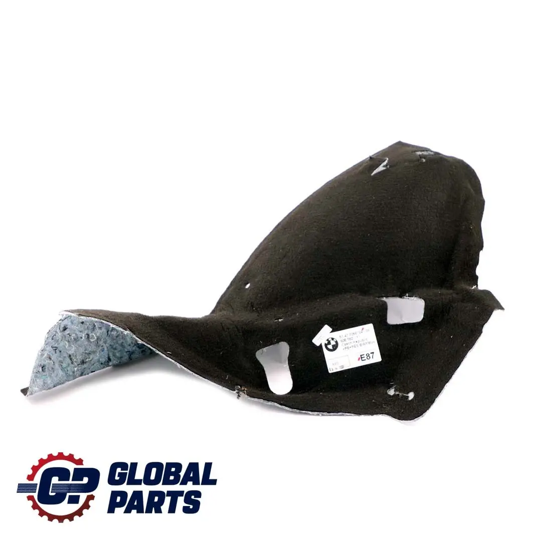 Aislamiento Acustico Trasero Derecho Carcasa Rueda para BMW E81 E87 LCI con número de pieza 51487058124 BMW E81 E87 LCI Aislamiento Acustico Trasero Derecho Carcasa Rueda - SKU 7058124 - Número de pieza 51487058124