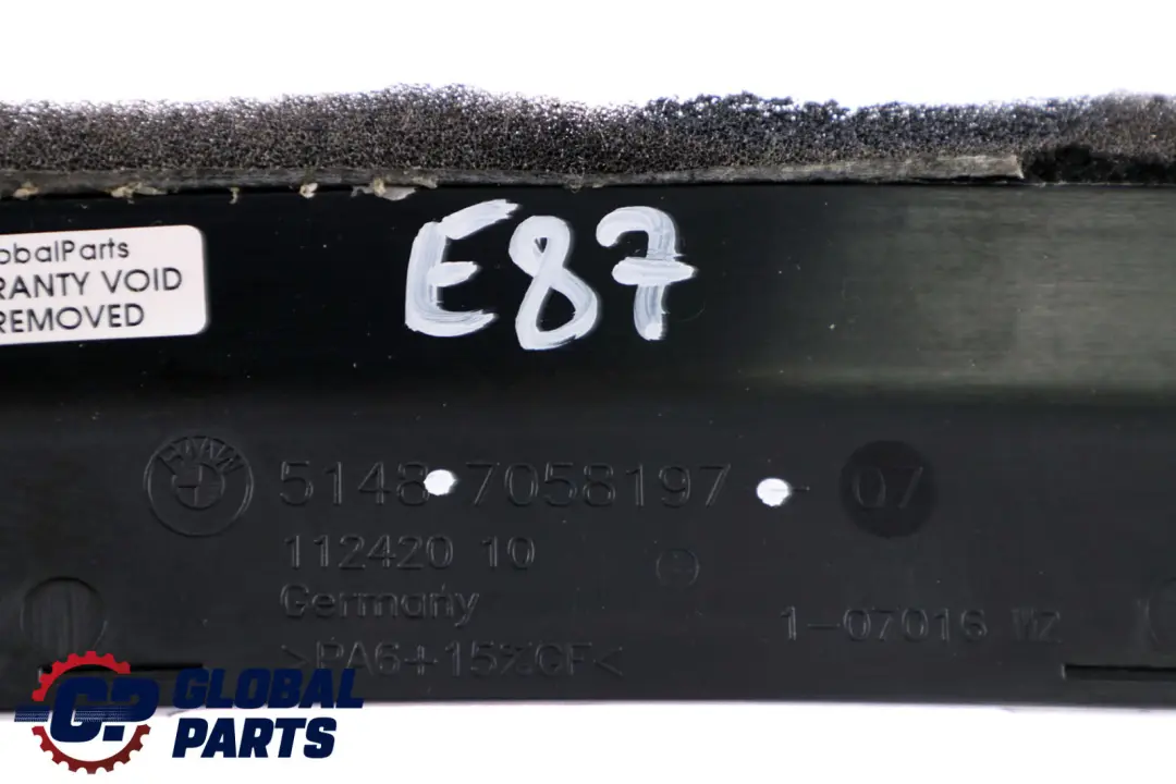 BMW E81 E87 E90 E91 E92 Aislamiento acustico mamparo - SKU 7058197 - Número de pieza 7058197