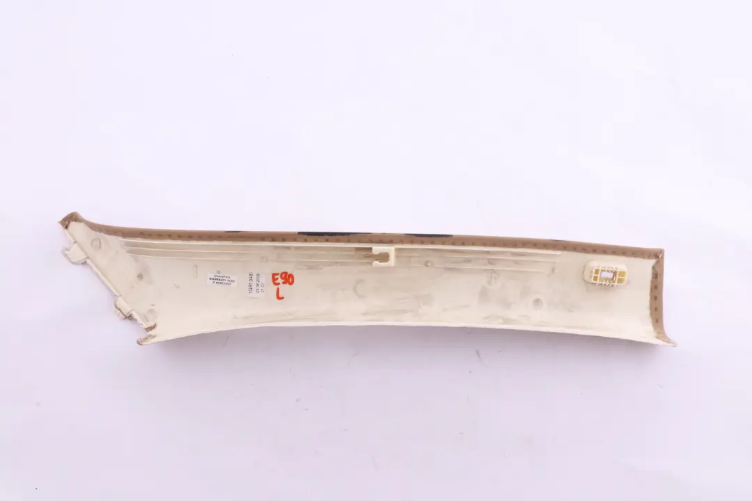 Columna izquierda A cubierta Beige para BMW E90 E91 LCI con número de pieza 7058331 BMW E90 E91 LCI Columna izquierda A cubierta Beige - SKU 7058331-1 - Número de pieza 7058331