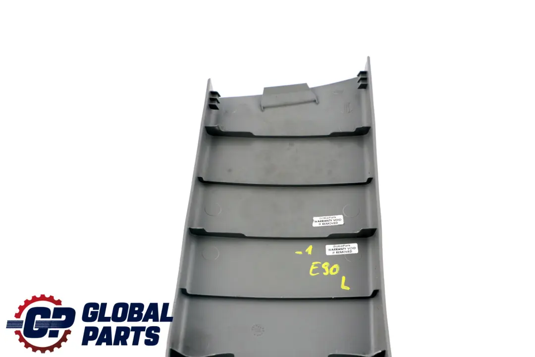 B-column Bottom Left N/S Grau Grey to BMW E90 E90N E91 E91N Cover with Part number 7058337 BMW E90 E90N E91 E91N Cover B-column Bottom Left N/S Grau Grey - SKU 7058337-1 - Part number 7058337