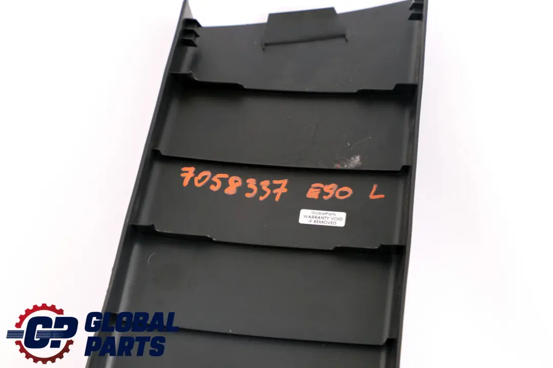 B-Column Bottom Left N/S Black Schwarz to BMW E90 E90N E91 E91N Cover with Part number 7141101 BMW E90 E90N E91 E91N Cover B-Column Bottom Left N/S Black Schwarz - SKU 7058337 - Part number 7141101