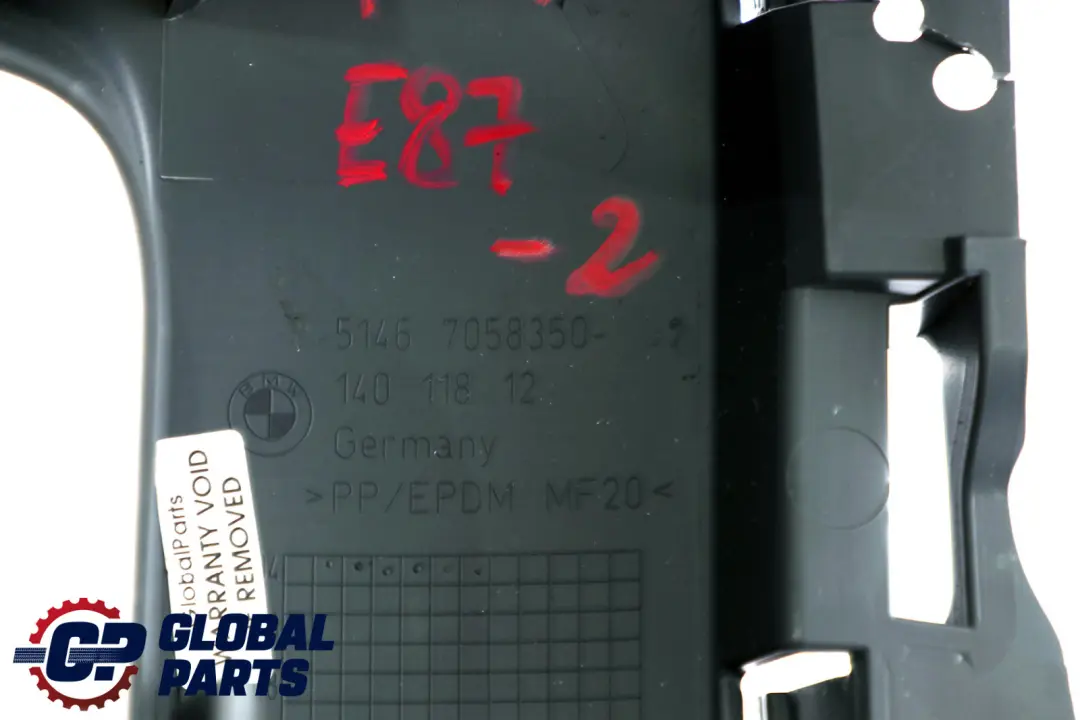 BMW 1 Series 2 E87 Support Rear Window Shelf Right O/S Alaskagrau Grey 7058350 - SKU 7058350-2 - Part number 6952614