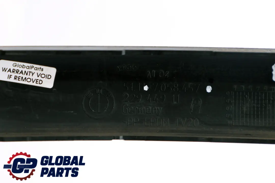 BMW 1 Series E87 Bumper Protective Rubber Strip Front Left N/S Primed Black - SKU 7058457 - Part number 7058457