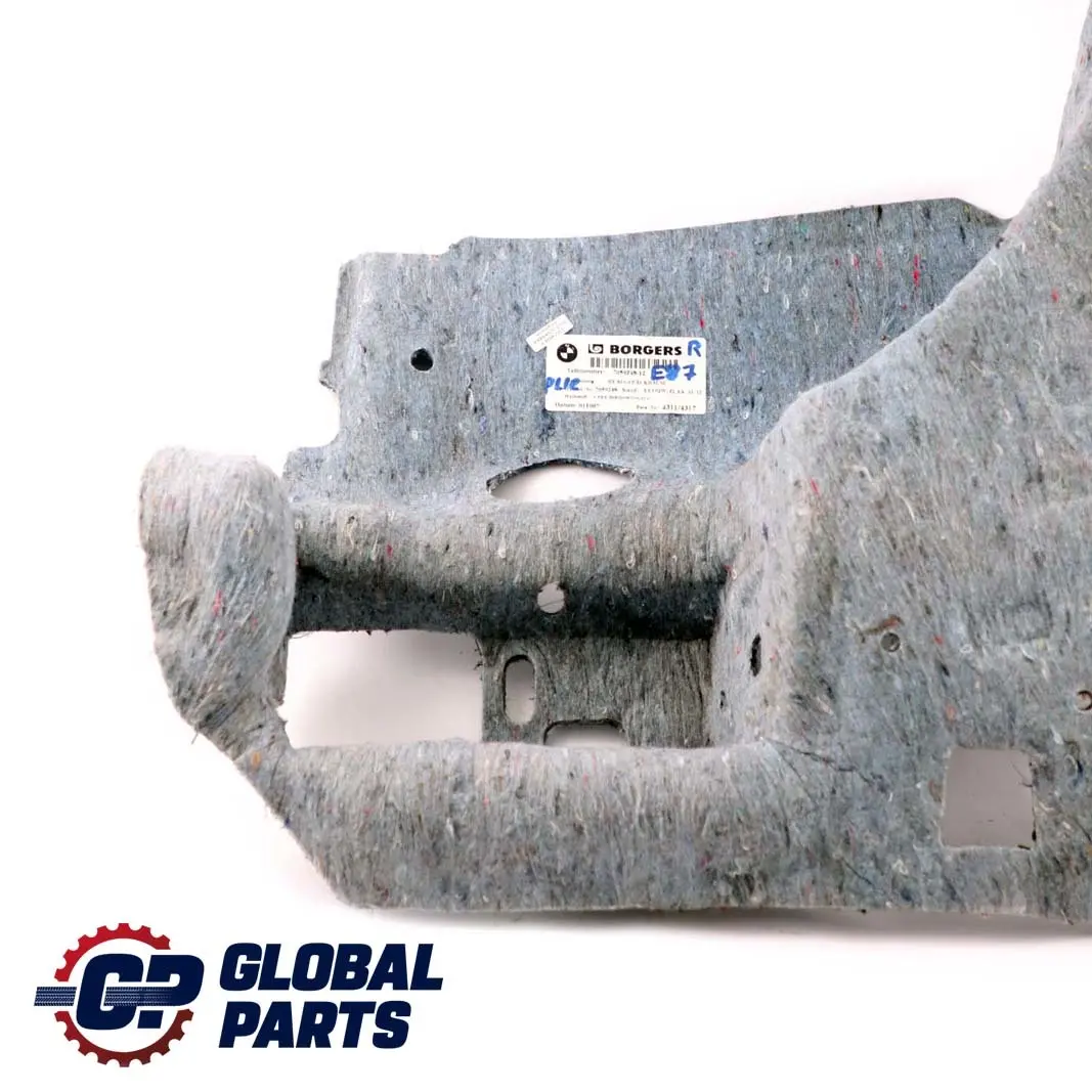 Boot Trunk Right O/S Sound Insulation Panel to BMW 1 Series E81 E87 with Part number 7059248 BMW 1 Series E81 E87 Boot Trunk Right O/S Sound Insulation Panel - SKU 7059248 - Part number 7059248