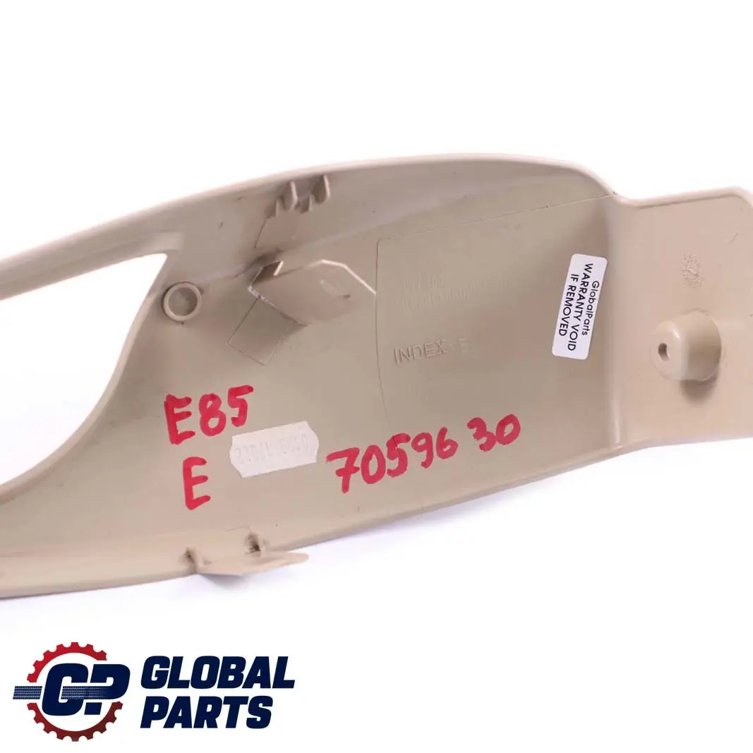 Osłona Fotela Prawy Przód Beżowa do BMW Z4 E85 o numerze 7059630 BMW Z4 E85 Osłona Fotela Prawy Przód Beżowa - SKU 7059630 - Numer Części 7059630