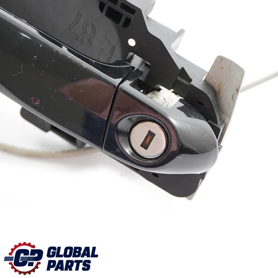 Complete Front Right Grab Handle O/S Black Sapphire to BMW 1 Series E81 E87 LCI with Part number 51217059677 51210445180 BMW 1 Series E81 E87 LCI Complete Front Right Grab Handle O/S Black Sapphire - SKU 7059677-BS - Part number 51217059677 51210445180