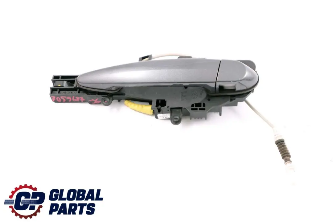 BMW 1 Series E81 E87 E87N Complete Front Left Grab Handle N/S Sparkling Graphite - SKU 7059677-SG3 - Part number 51217059677 51210445181