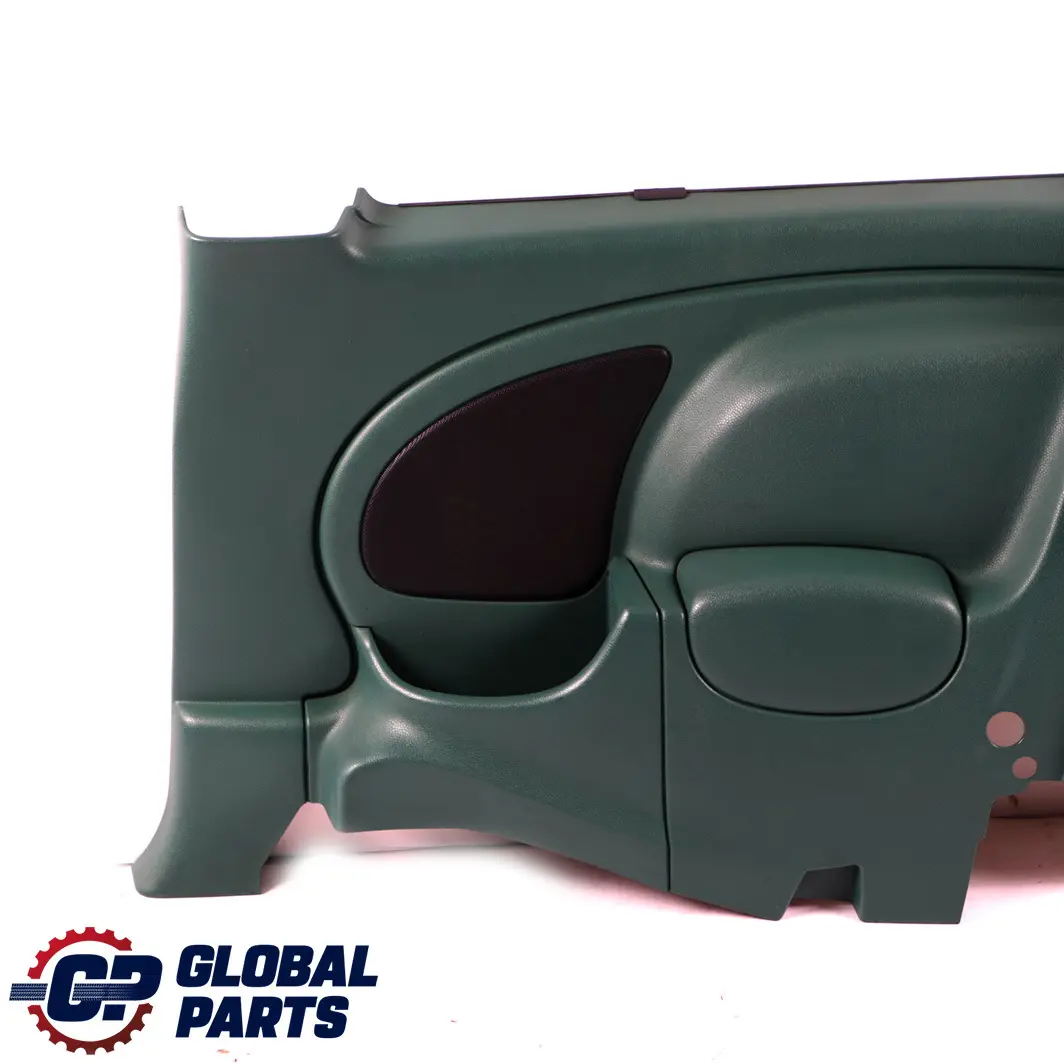 Right O/S Lateral Trim Side Panel Emerald Green to BMW Mini Cooper R50 R53 Rear with Part number 7059732 BMW Mini Cooper R50 R53 Rear Right O/S Lateral Trim Side Panel Emerald Green - SKU 7059732 - Part number 7059732