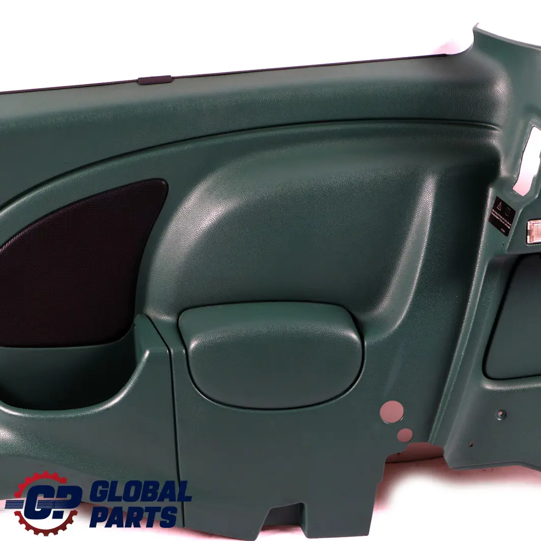 Right O/S Lateral Trim Side Panel Emerald Green to BMW Mini Cooper R50 R53 Rear with Part number 7059732 BMW Mini Cooper R50 R53 Rear Right O/S Lateral Trim Side Panel Emerald Green - SKU 7059732 - Part number 7059732