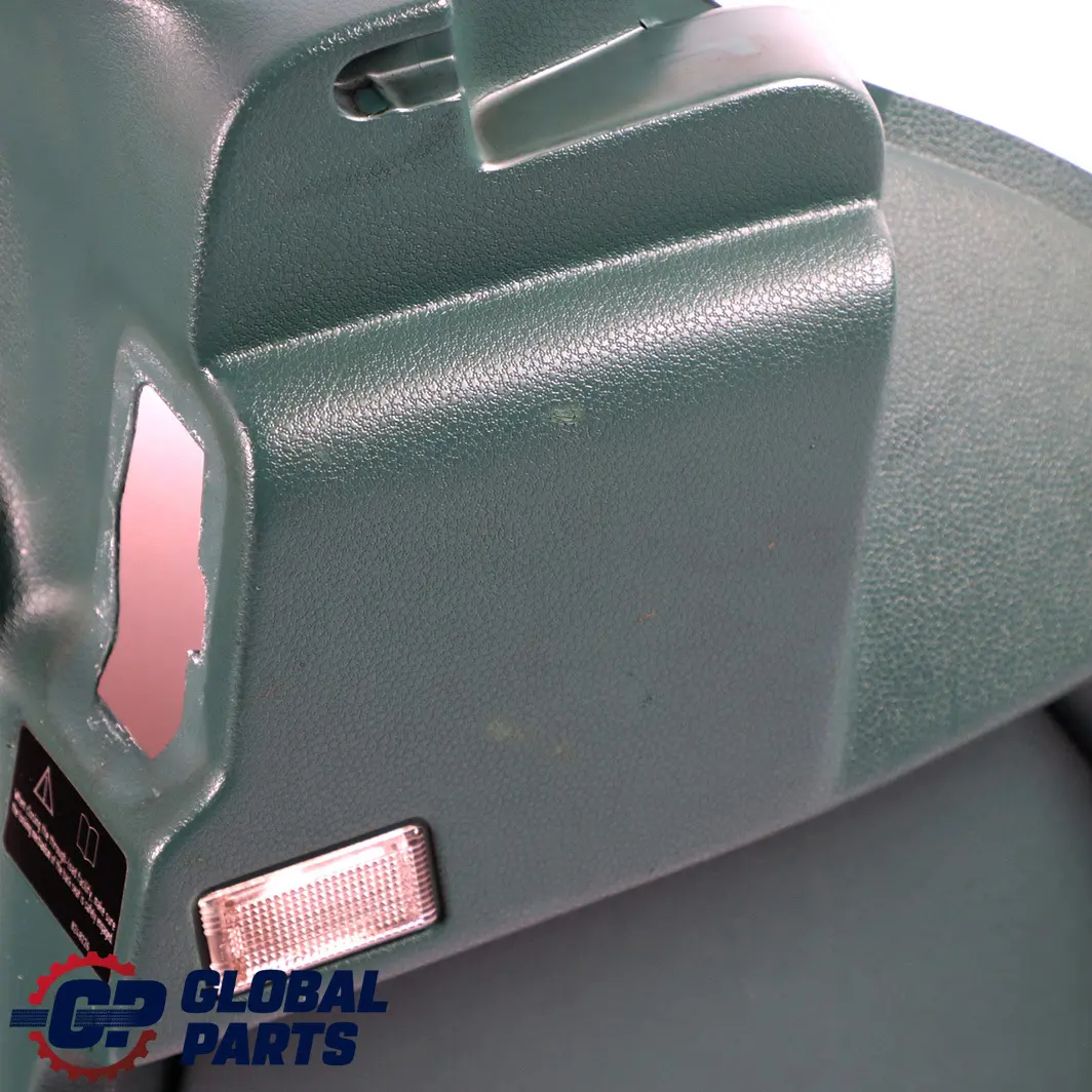 Right O/S Lateral Trim Side Panel Emerald Green to BMW Mini Cooper R50 R53 Rear with Part number 7059732 BMW Mini Cooper R50 R53 Rear Right O/S Lateral Trim Side Panel Emerald Green - SKU 7059732 - Part number 7059732