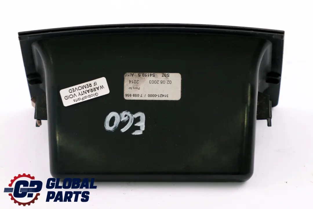BMW E60 E61 Scatola Console Centrale Vassoio Portaoggetti Nero 7059955 - SKU 7059956 - Numero di parte 7059956