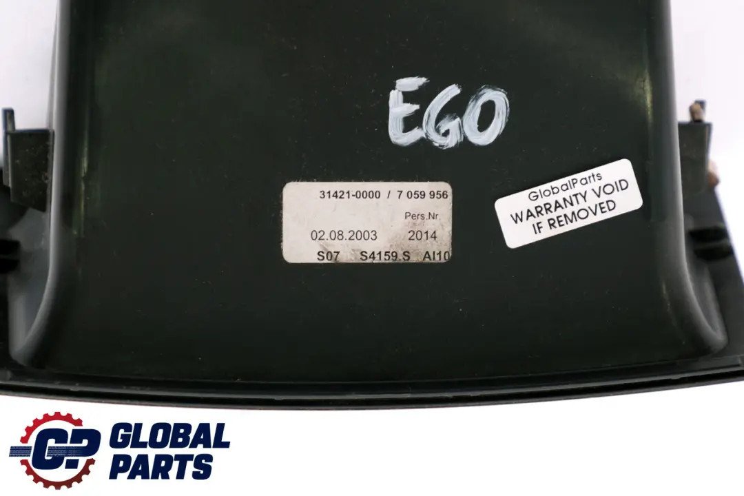 BMW E60 E61 Scatola Console Centrale Vassoio Portaoggetti Nero 7059955 - SKU 7059956 - Numero di parte 7059956