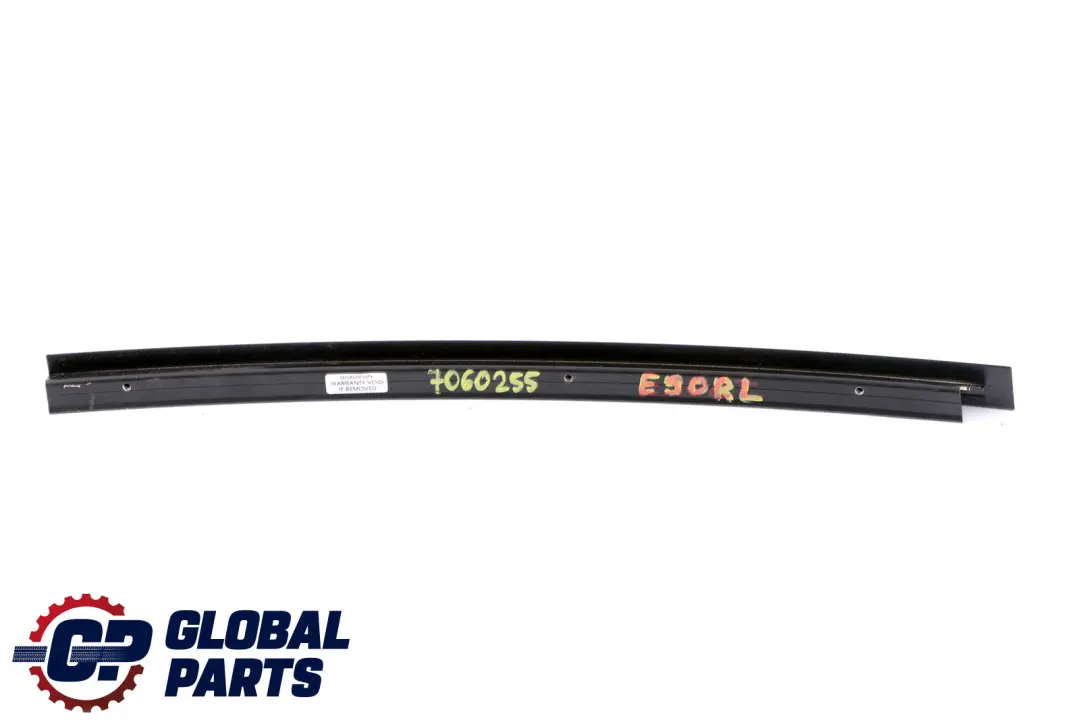 BMW 3 Series E90 E90N Window Guide Web Cover Rear Left Black Schwarz N/S - SKU 7060255 - Part number 51347060255