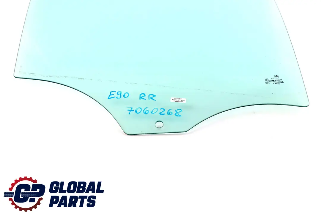 Window Glass AS2 Rear Right Door O/S to BMW E90 with Part number 51347060268 BMW E90 Window Glass AS2 Rear Right Door O/S - SKU 7060268 - Part number 51347060268