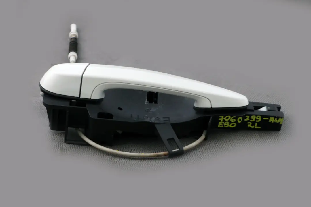 BMW 3 Series E90 E91 Complete Grab Handle Rear Left N/S Alpinweiss Alpine White - SKU 7060299-AW1 - Part number 7060299