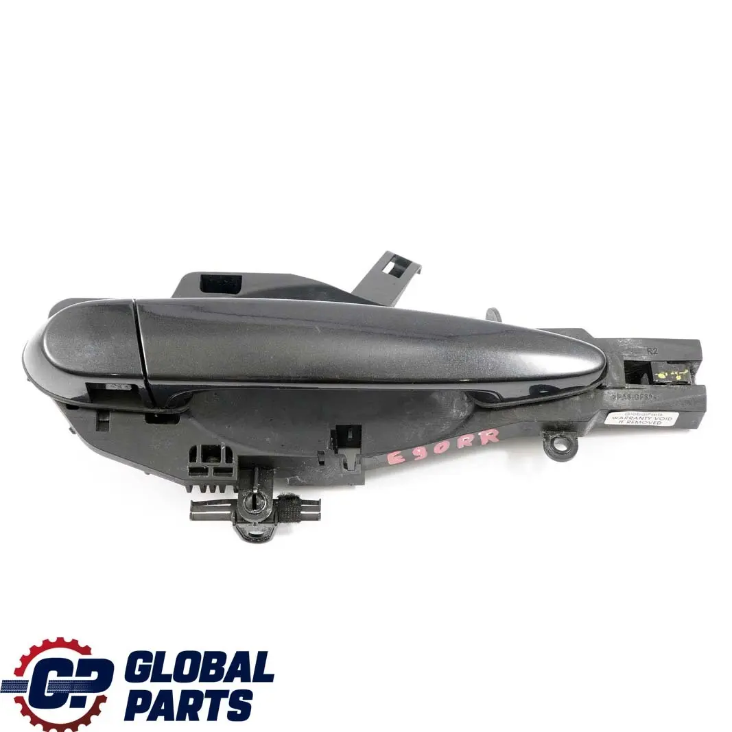 BMW 3 Series E90 E91 LCI Complete Rear Left Grab Handle N/S Black Sapphire 475 - SKU 7060299-BS - Part number 51227060299 51210445183