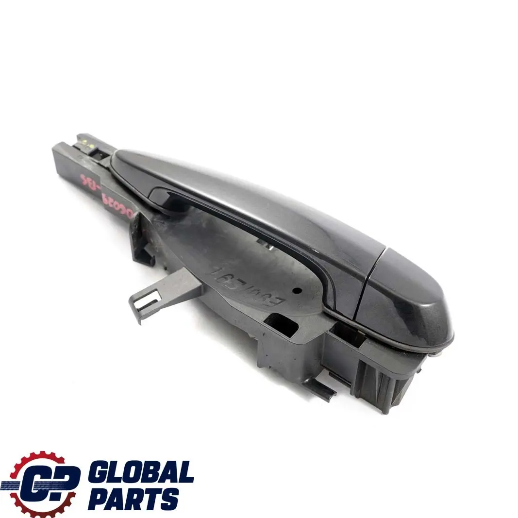 BMW 3 Series E90 E91 LCI Complete Rear Left Grab Handle N/S Black Sapphire 475 - SKU 7060299-BS - Part number 51227060299 51210445183